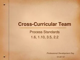 Cross-Curricular Team
