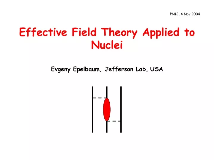 effective field theory applied to nuclei