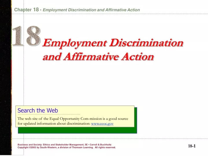 employment discrimination and affirmative action