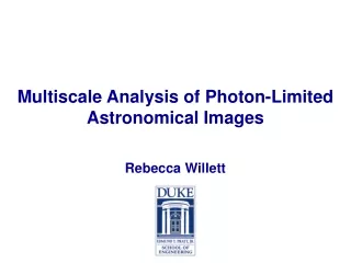 Multiscale Analysis of Photon-Limited Astronomical Images