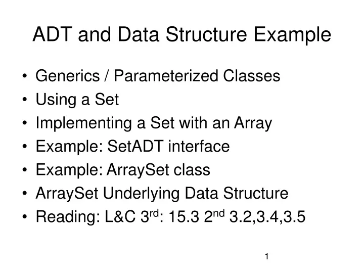 adt and data structure example