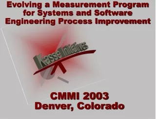 Evolving a Measurement Program for Systems and Software Engineering Process Improvement