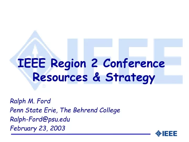 ieee region 2 conference resources strategy