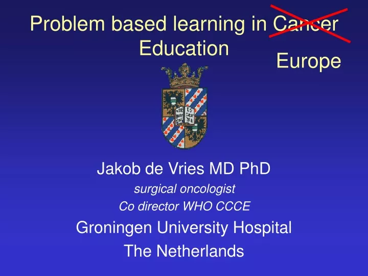 problem based learning in cancer education