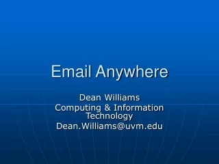 Email Anywhere