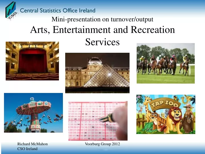 mini presentation on turnover output arts entertainment and recreation services