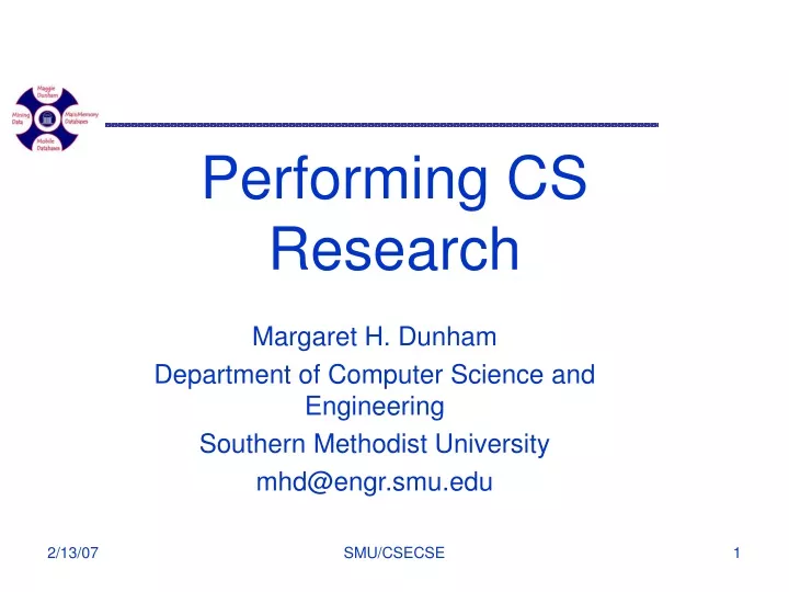 performing cs research