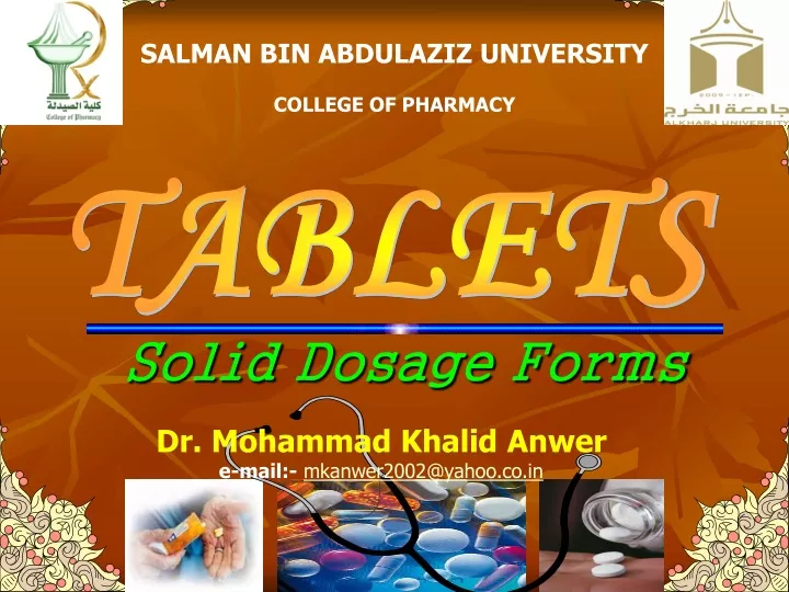 solid dosage forms