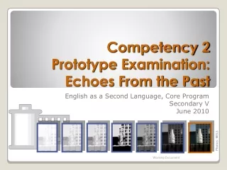 Competency 2  Prototype Examination: Echoes From the Past