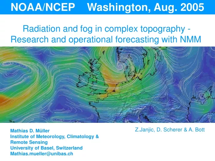 noaa ncep washington aug 2005