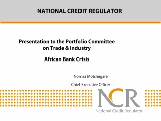 NATIONAL CREDIT REGULATOR