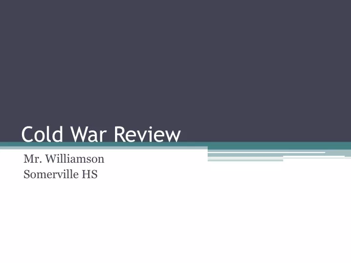 cold war review