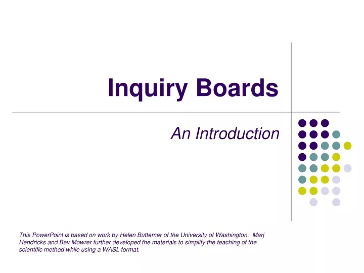 inquiry boards