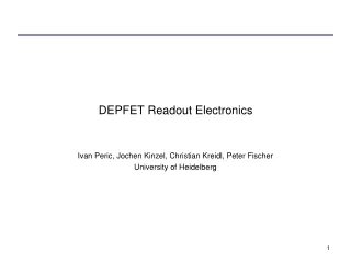 DEPFET Readout Electronics