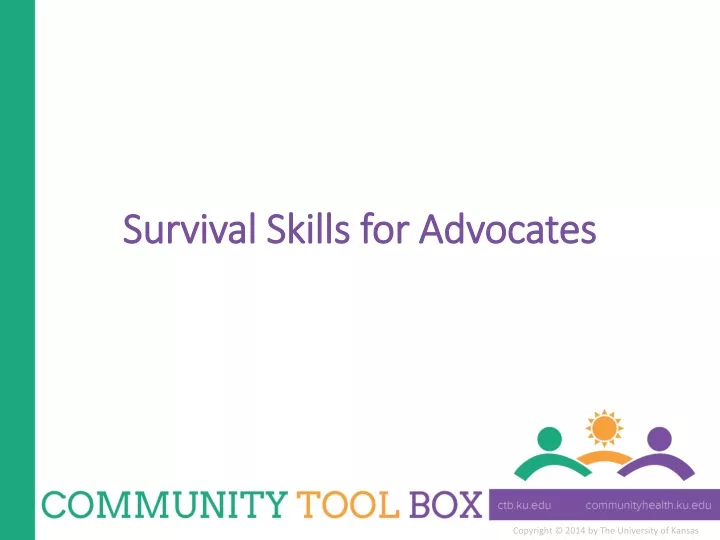 survival skills for advocates