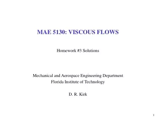 mae 5130 viscous flows