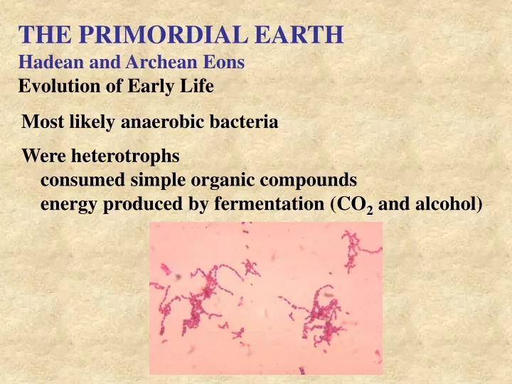 the primordial earth hadean and archean eons