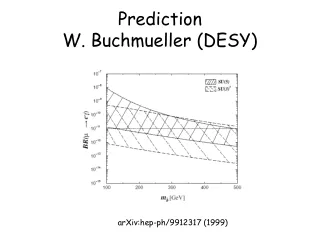 Prediction  W. Buchmueller (DESY)