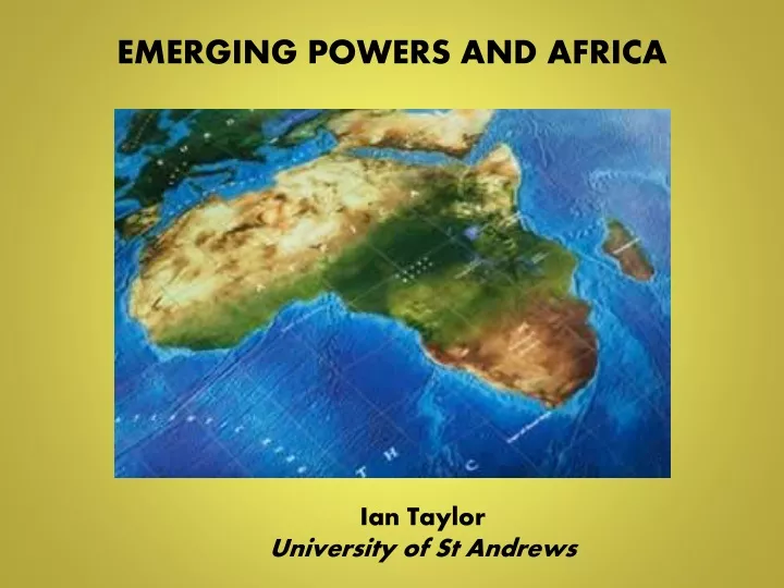 emerging powers and africa