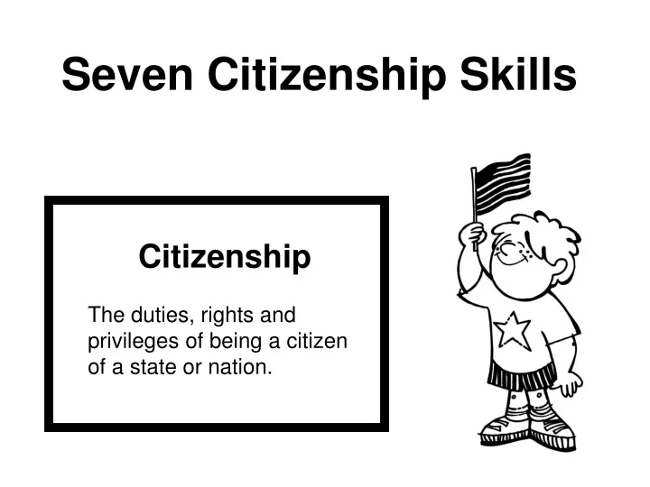 seven citizenship skills