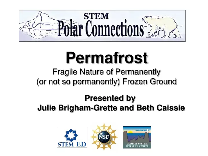 permafrost fragile nature of permanently