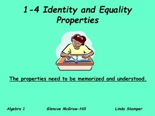 1-4 Identity and Equality Properties