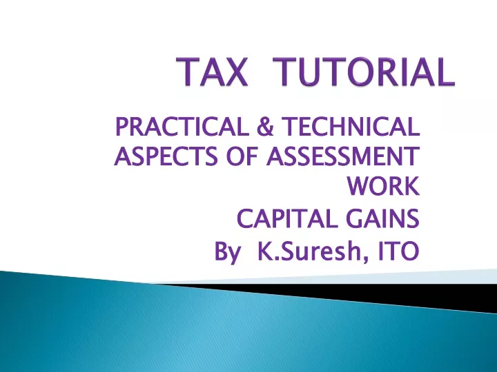 tax tutorial