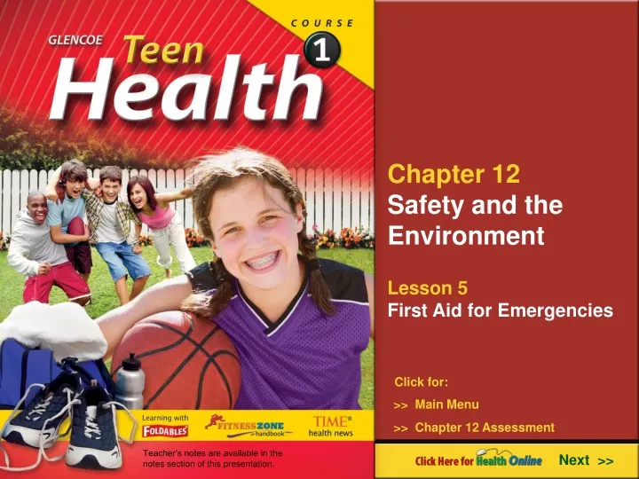 chapter 12 safety and the environment