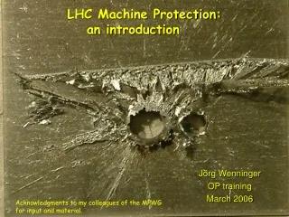LHC Machine Protection: 	an introduction