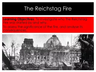 Learning Objectives :  To investigate who the Reichstag Fire was started by and why.