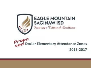 Dozier Elementary Attendance Zones 2016-2017
