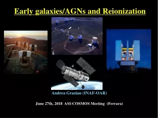 Early galaxies/AGNs and Reionization