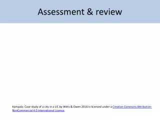 Assessment &amp; review
