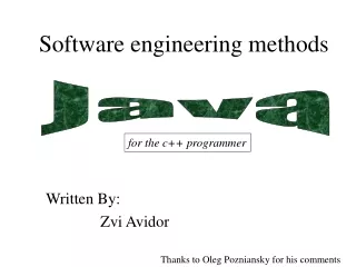 Software engineering methods