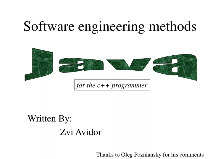 software engineering methods