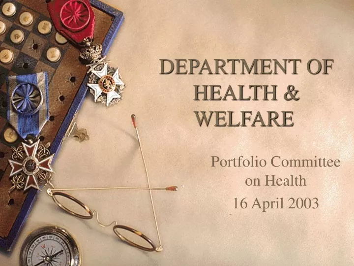 department of health welfare