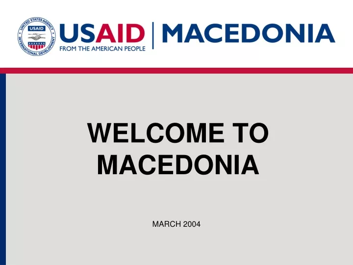 welcome to macedonia