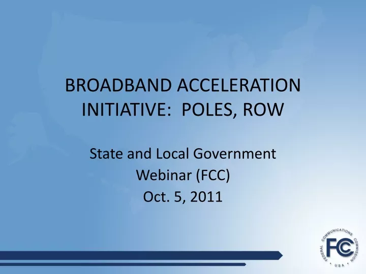 state and local government webinar fcc oct 5 2011