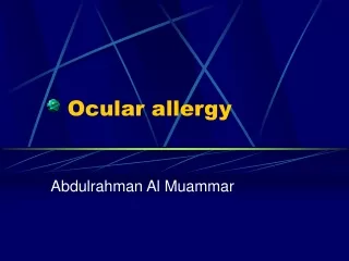 Ocular allergy