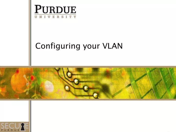 configuring your vlan