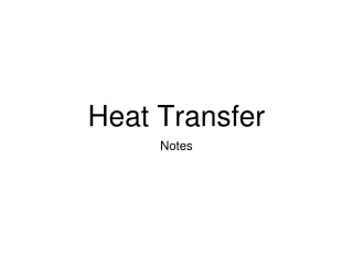 Heat Transfer