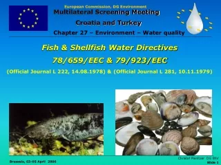 Fish &amp; Shellfish Water Directives 78/659/EEC &amp; 79/923/EEC