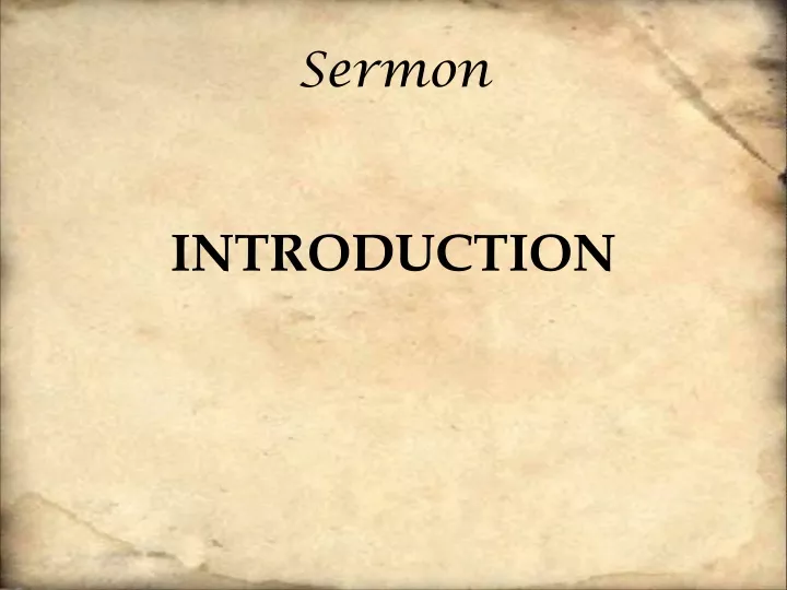 sermon