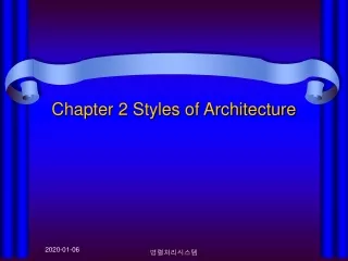 Chapter 2 Styles of Architecture