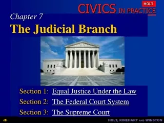 Chapter 7 The Judicial Branch