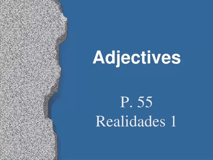 adjectives