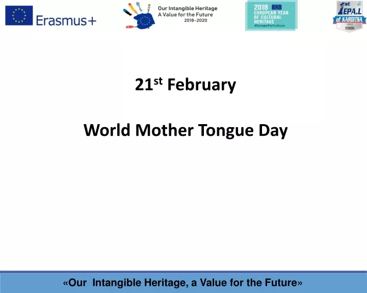 21 st february world mother tongue day