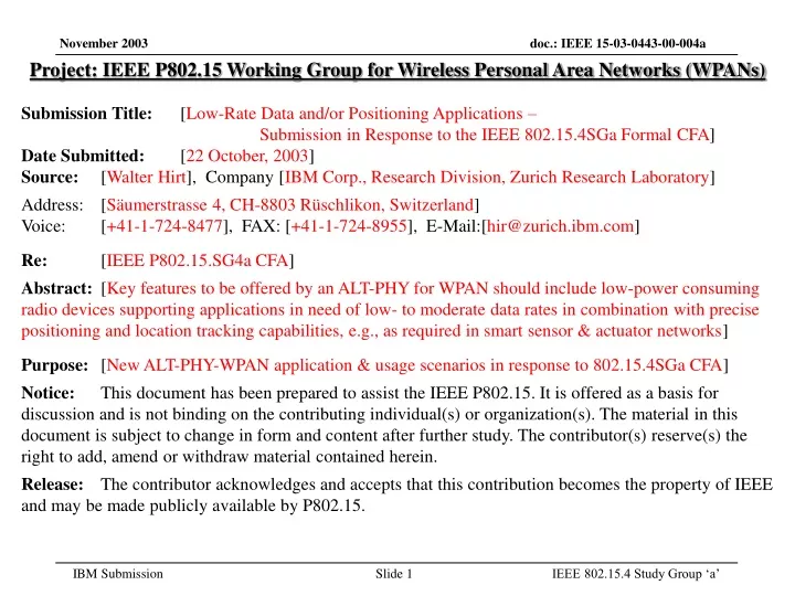 project ieee p802 15 working group for wireless