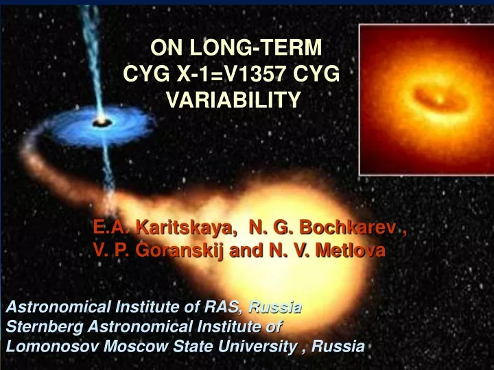 on long term cyg x 1 v1357 cyg variability