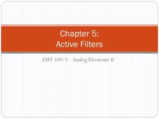 Chapter 5: Active Filters